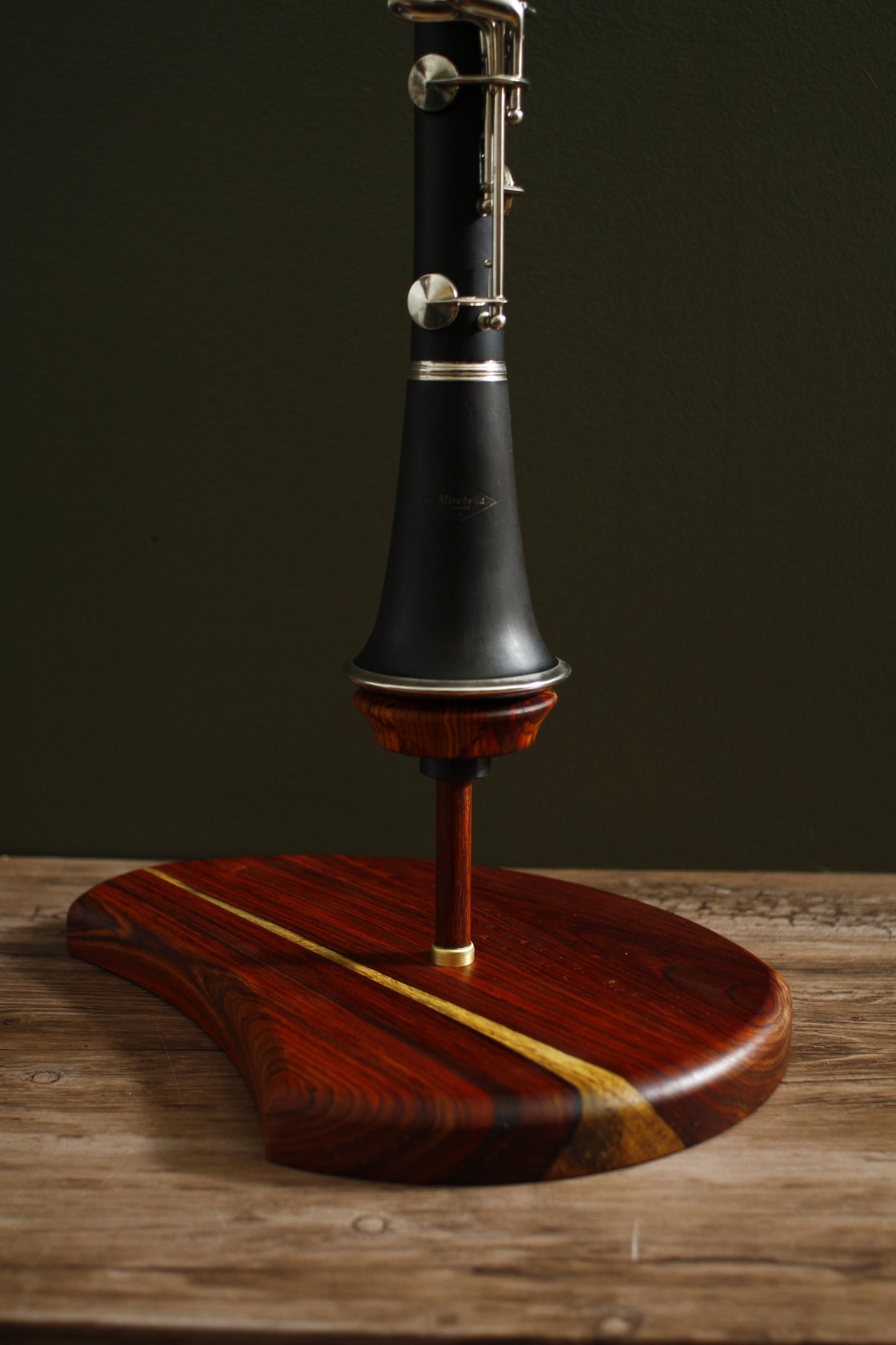 Solid Wood Bb Clarinet Stand
