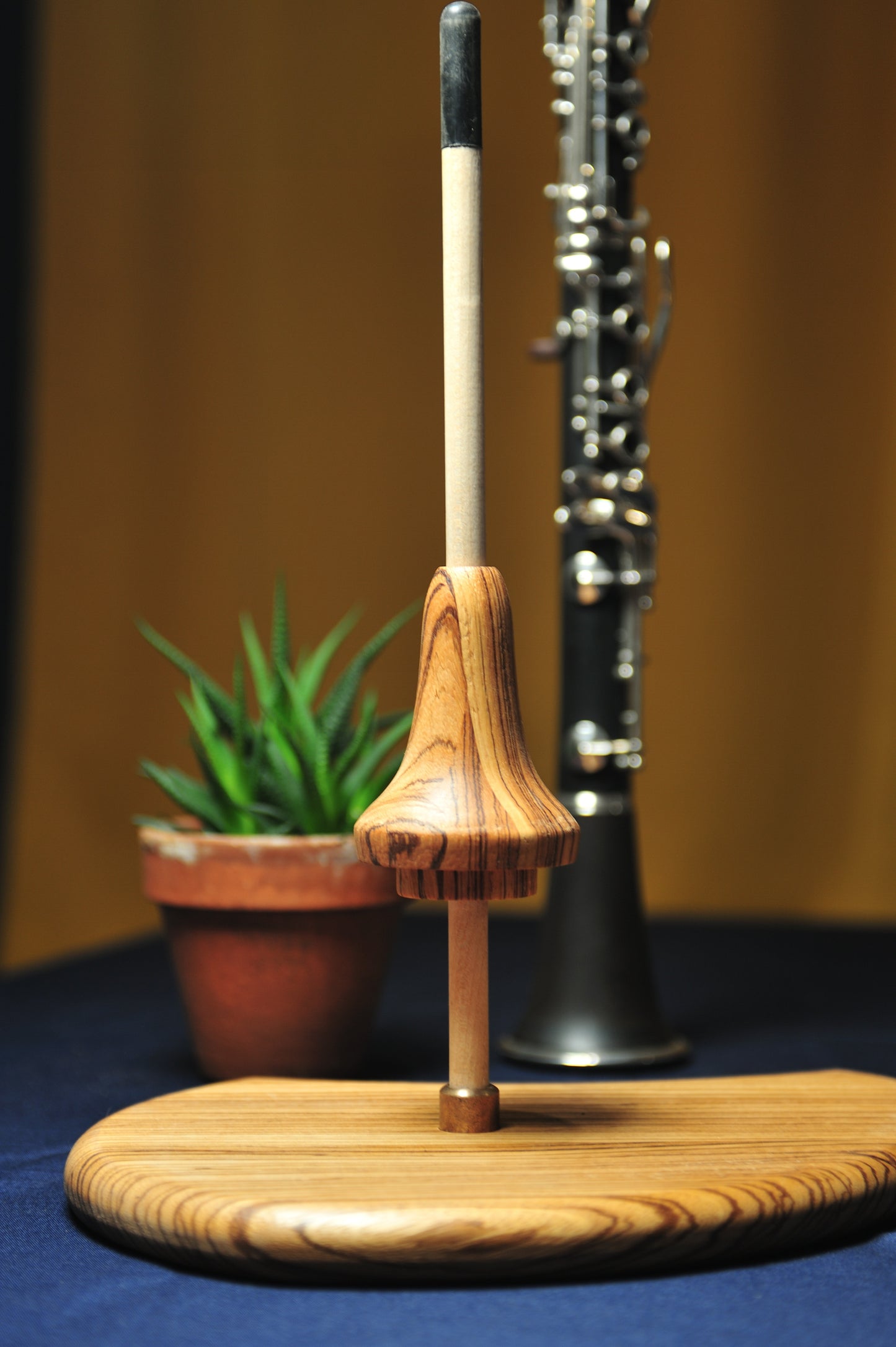 Solid Wood Bb Clarinet Stand