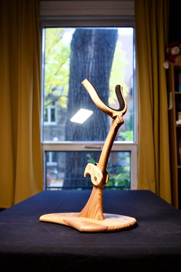 Saxophone Stand in Solid Wood
