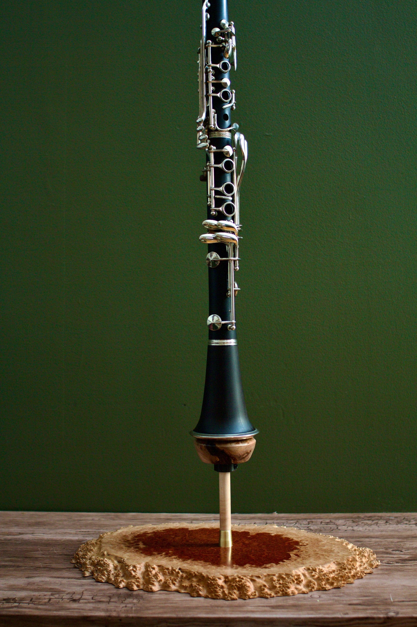 Solid Wood Bb Clarinet Stand