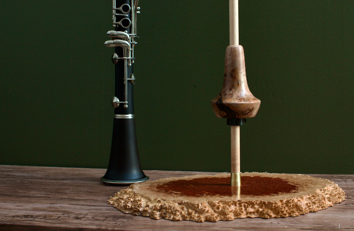 Solid Wood Bb Clarinet Stand