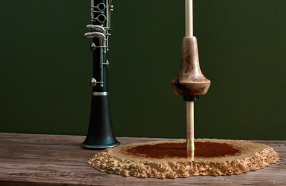 Solid Wood Bb Clarinet Stand - Wood & Winds