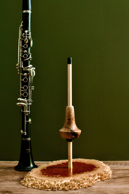 Solid Wood Bb Clarinet Stand - Wood & Winds