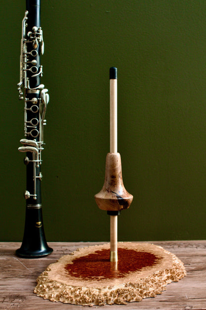 Solid Wood Bb Clarinet Stand - Wood & Winds