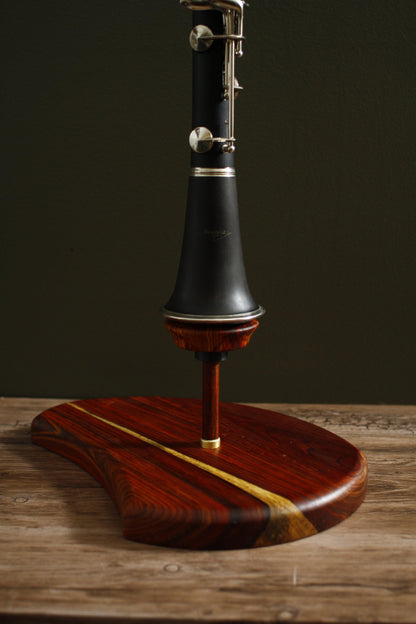 Solid Wood Bb Clarinet Stand - Wood & Winds