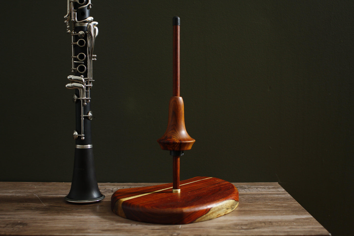 Solid Wood Bb Clarinet Stand