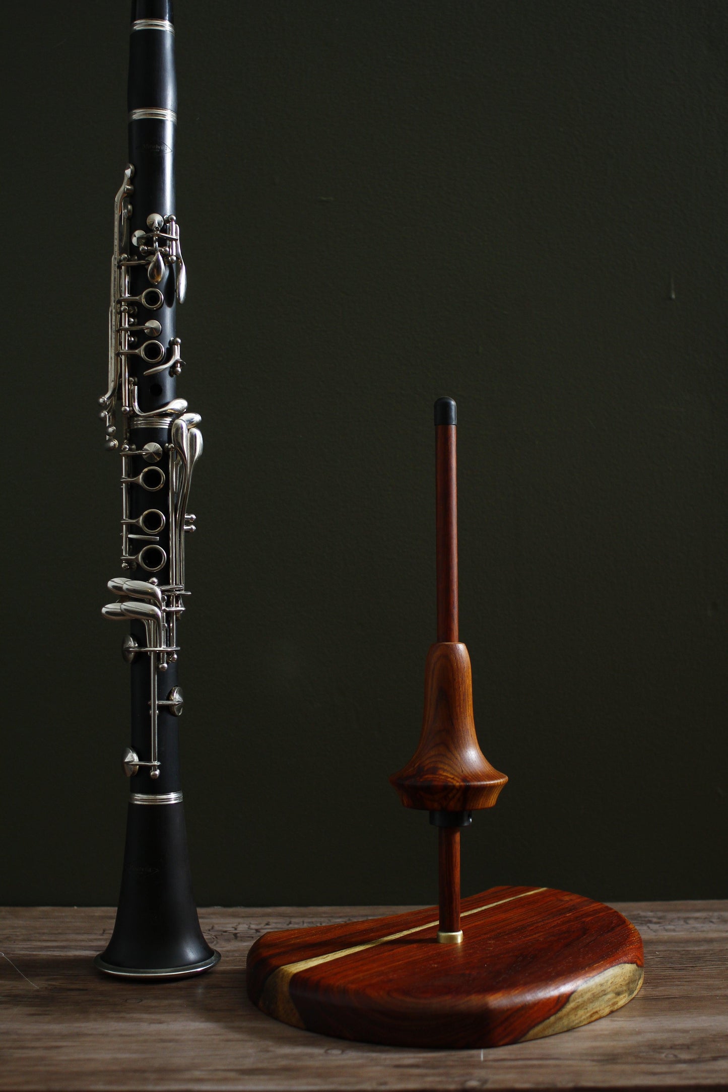 Solid Wood Bb Clarinet Stand